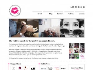Flirt Custom Lash • Website Design